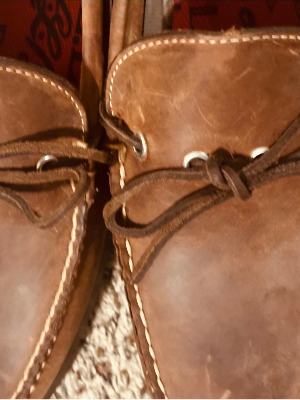 L.L. Bean Men's Brown Leather Moc Toe Boat Shoes US 11D Old Money Preppy Office